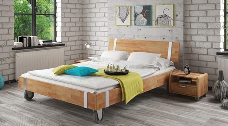 pour les mobiliers de la chambre, optez pour le recyclage du bois pour donner un style vintage dans l_amenagement chambre adulte